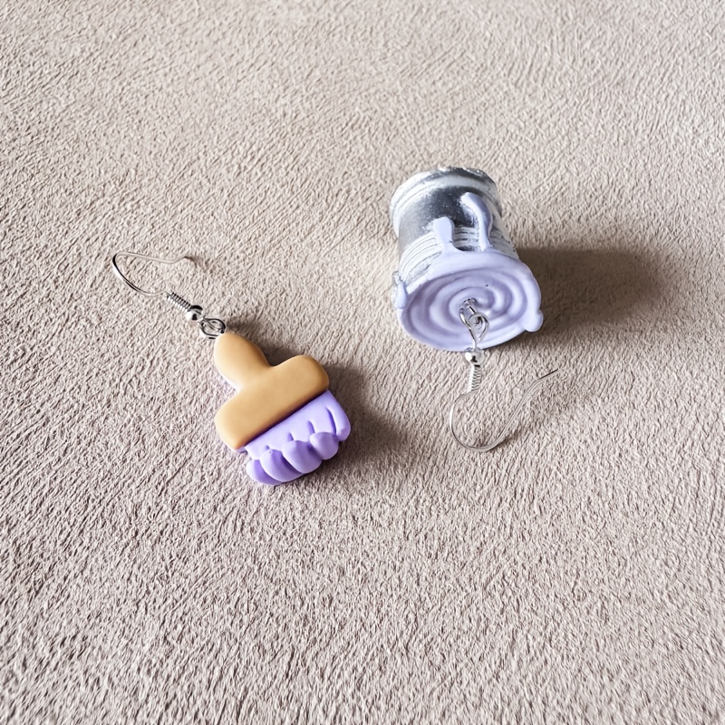 Creative Asymmetric Artistic Earrings, Quirky Design